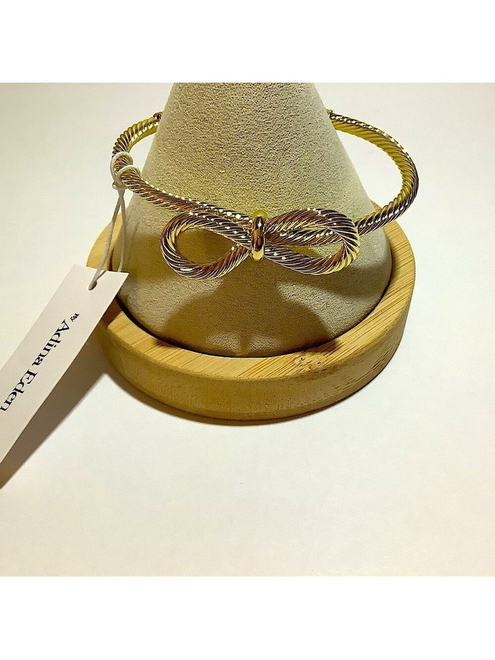 Adina Eden Goldtone Bow Knot Bracelet New